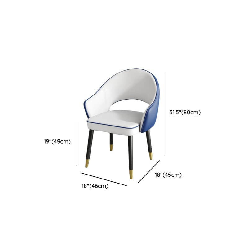 Modish Arm Chair with Ventilated Back, Padded Upholstery, Arms, and Steel Legs thumbnail 26