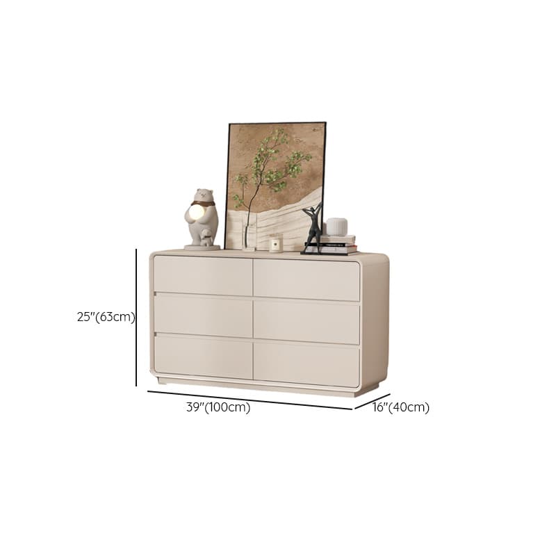 Off-White Trendy Composite Wood Bachelor Chest/Double Dresser/Lingerie Chest with 3/4/5 Drawers in Vertical/Horizontal Orientation thumbnail 12