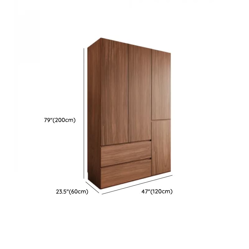Acorn Minimalist Laminate Independent Wardrobe Closet with Soft Close Drawer, Soft Close Door, and Interior Shelves thumbnail 10