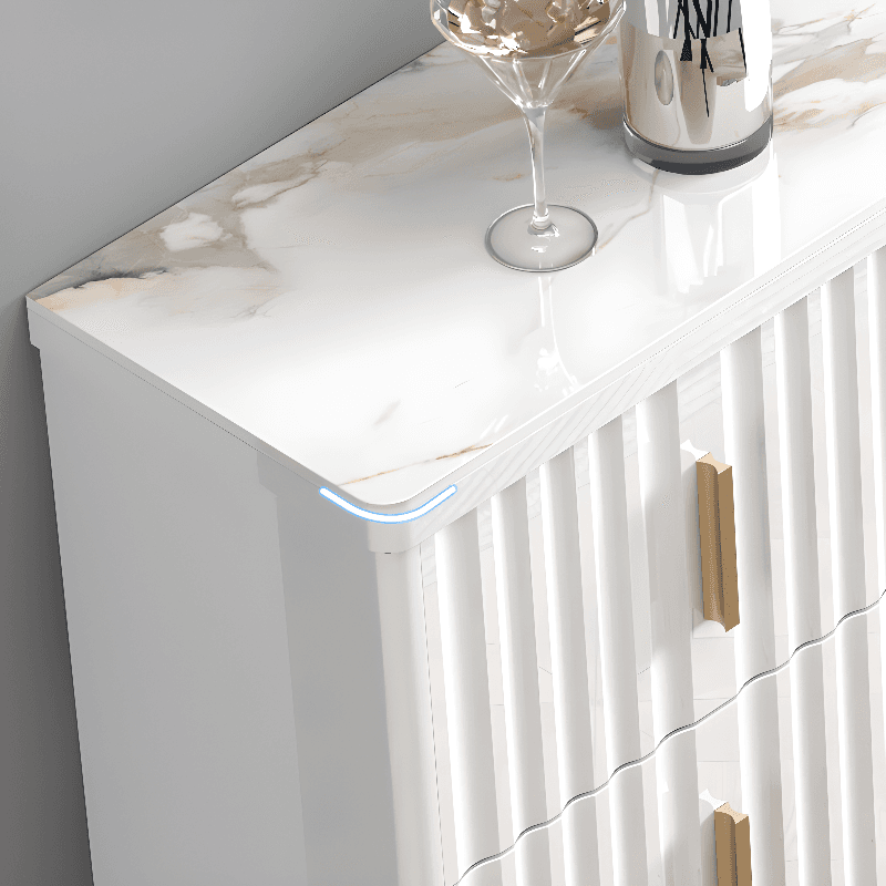 Luxurious Chalk Stone Standard Flooring Sideboard with 3 Doors & Variable Shelf thumbnail 3