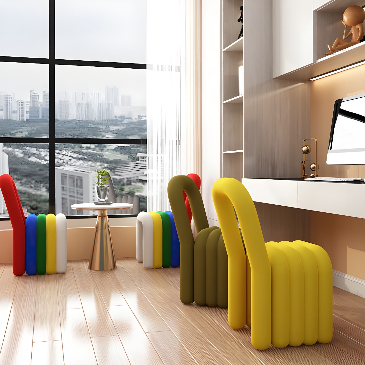 Modern Style Upholstered Armless Dining Chairs for Dining Room thumbnail 16