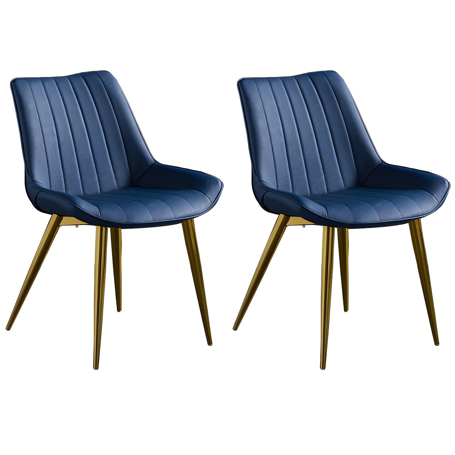 Scandinavian Leather Restaurant Side Chair Matte Finish Parsons Dining Chair thumbnail 3