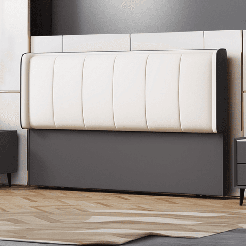 Modish No Distressing Timber Panel Headboard with Rectangle Shape for Full/Queen/Twin Bed, Featuring Sponge Upholstery and Standard Height thumbnail 5