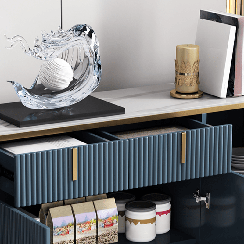 Ground Independent Sideboard for Parlor with Appliance Storage and Worktop in a Modern Style thumbnail 9