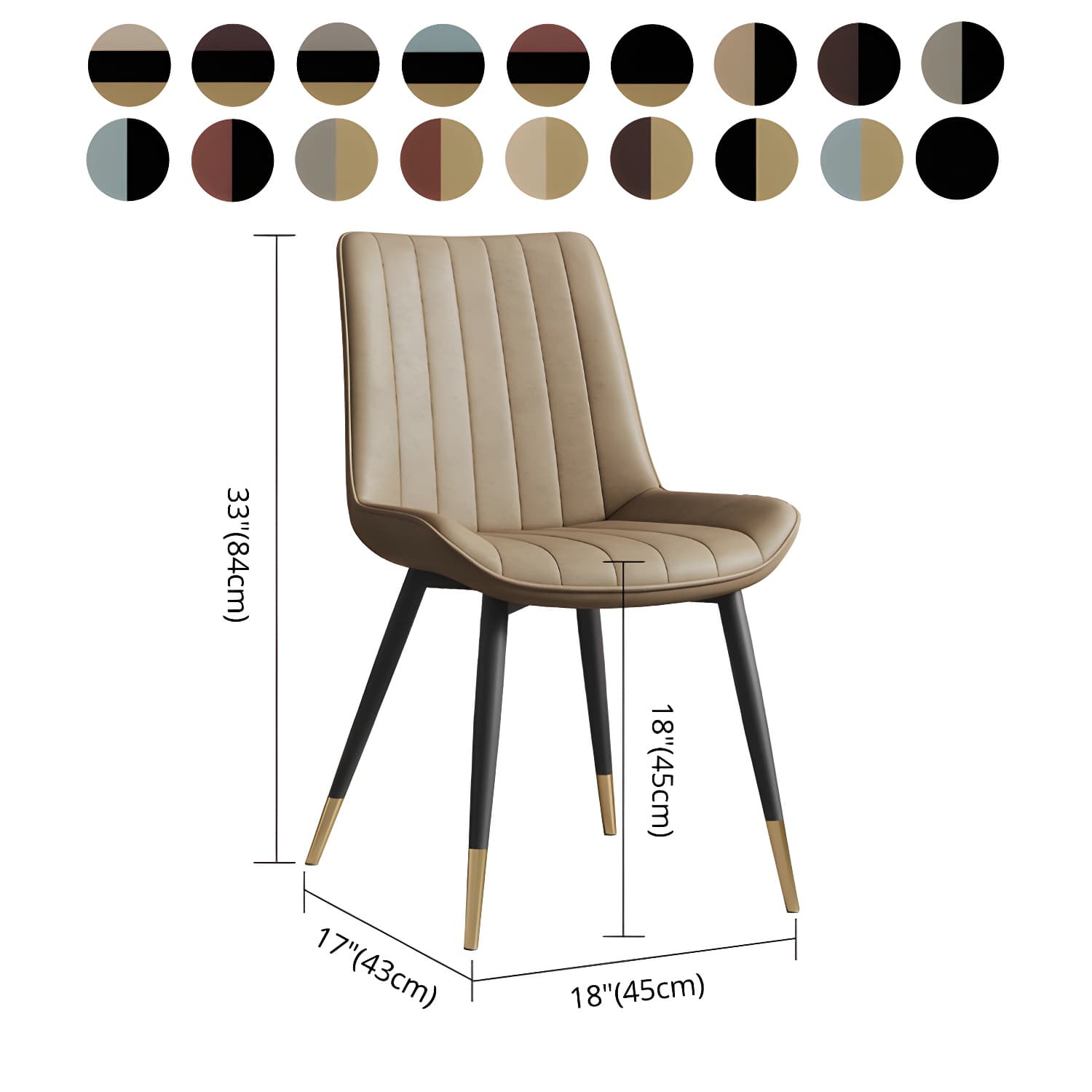 Scandinavian Study Room Leather Side Chair Matte Finish Parsons Dining Chairs thumbnail 20