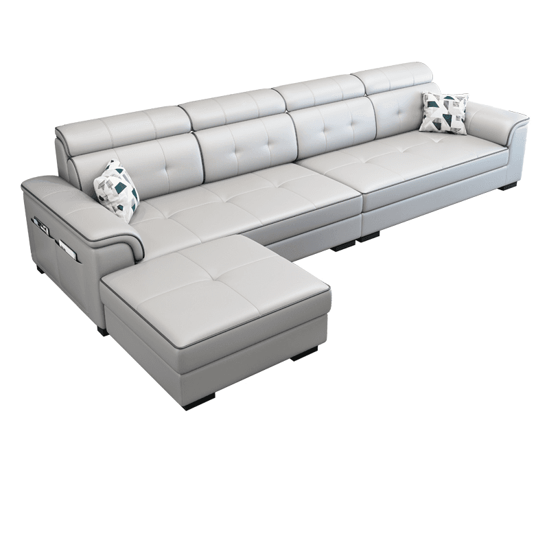 L-Shape Parlor Corner Sectional with Left Hand Facing Orientation, Decorative-stitched Tufting and Concealed Support thumbnail 8