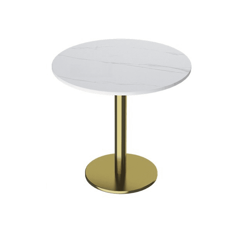 Trendy/Art Deco White Sintered Stone Dining Table, Fixed Mechanism, Seats 2, Scratch-immune thumbnail 13