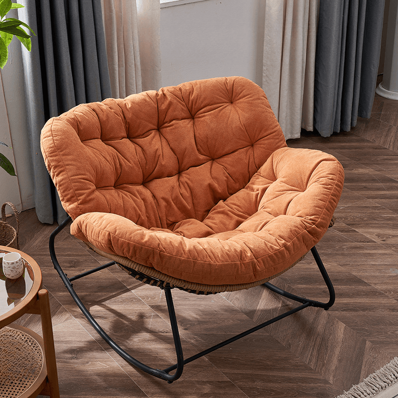 2 Person Rocking Chair Couch with Rear Back and Stationary thumbnail 7