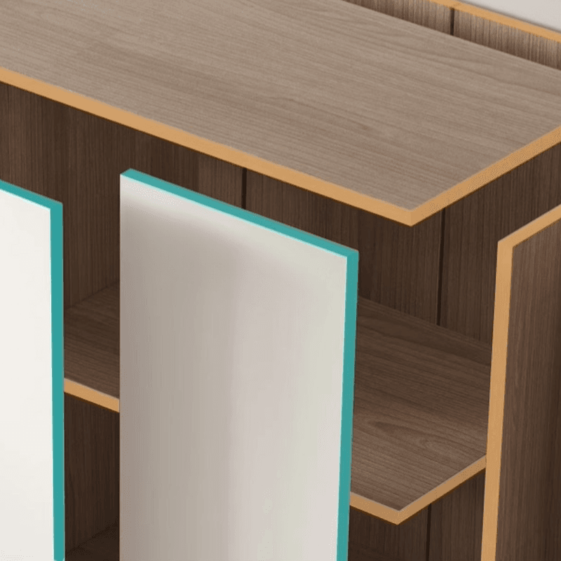 White Modish Wooden Independent Armoire Cabinet with Soft Close Drawer, Soft Close Door, and Interior Shelves thumbnail 9