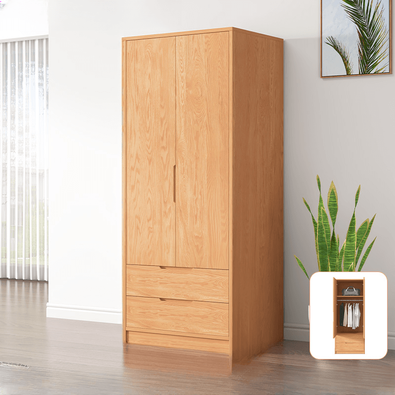 Wood Color Nordic Unfixed Wardrobe Closet