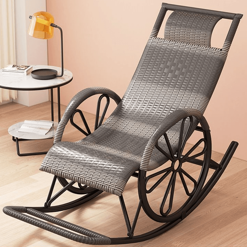 Craftsman Cane Porch Rocker with Round Arm thumbnail 5