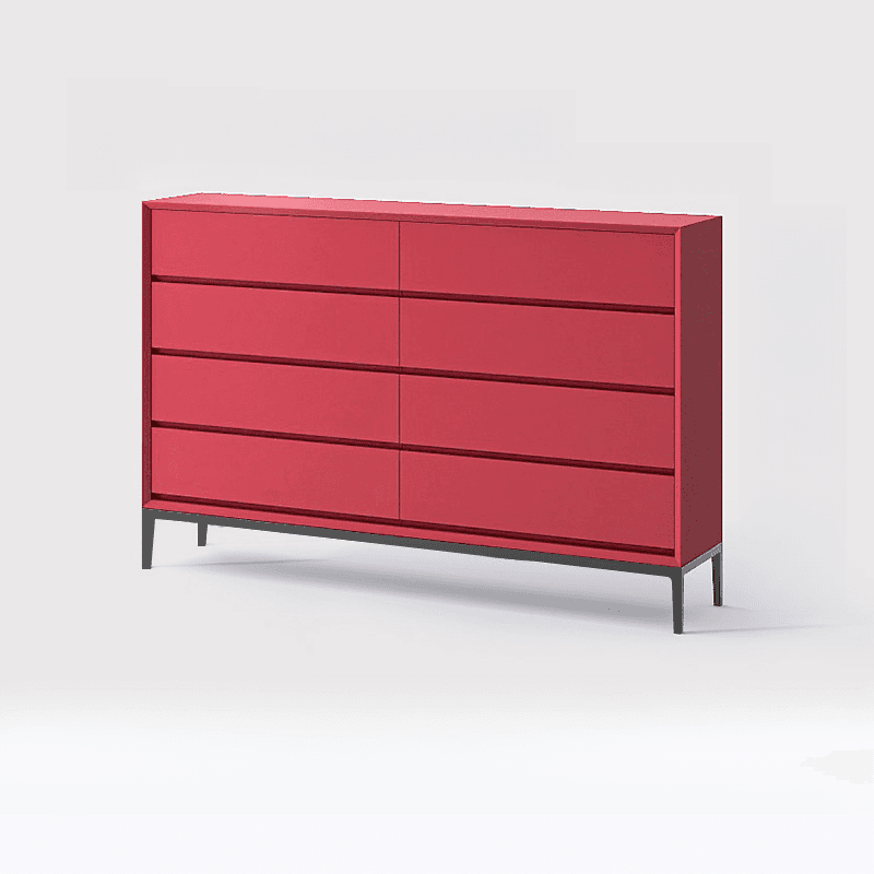 Trendy Raw Wood Console Dresser, Horizontal with 8 Drawers thumbnail 8