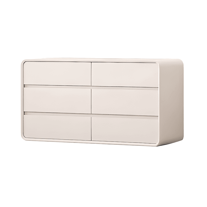 Ivory Contemporary Faux Leather Dresser with 3/4/5 Tiers thumbnail 7