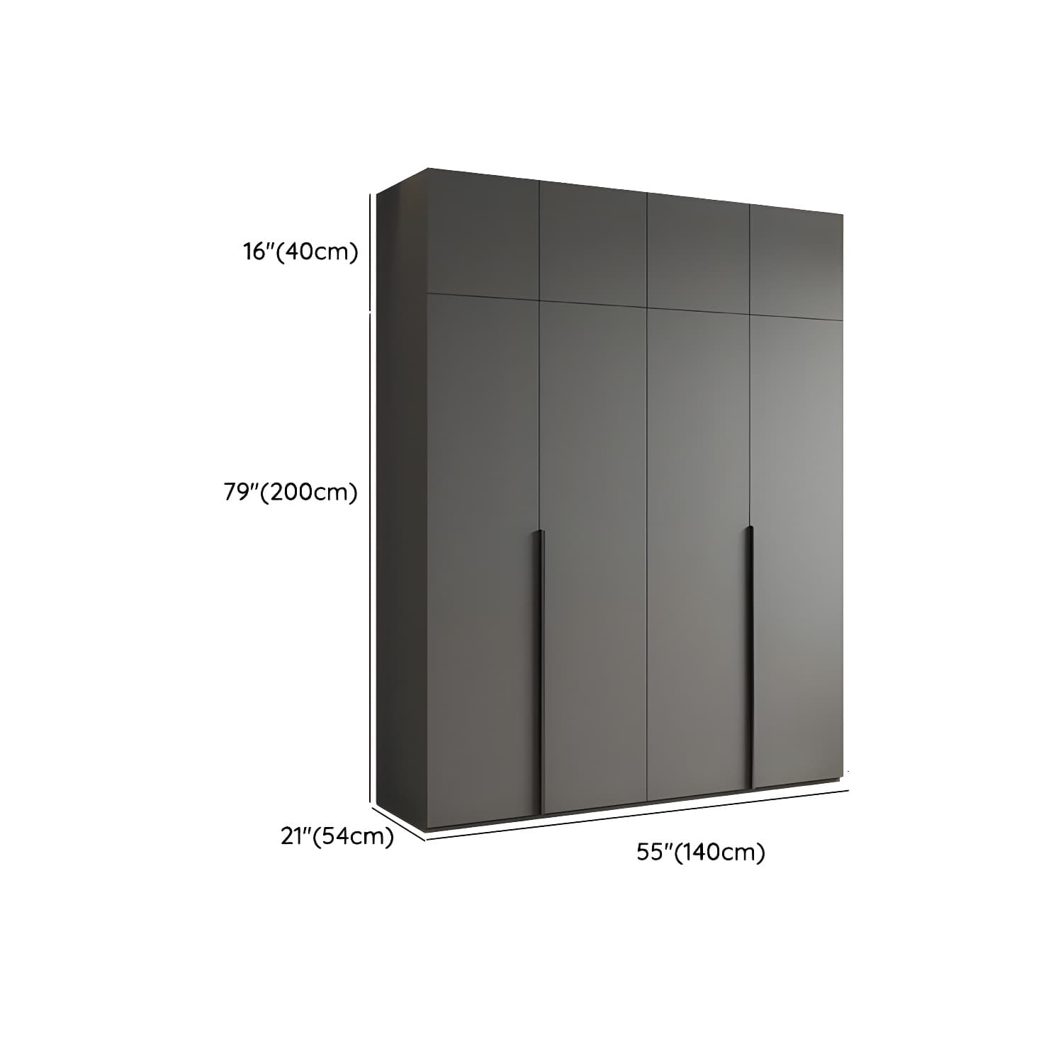Modern Light Gray Wardrobe Closet Timber Soft Close Drawer Soft Close Door Interior Shelves thumbnail 17
