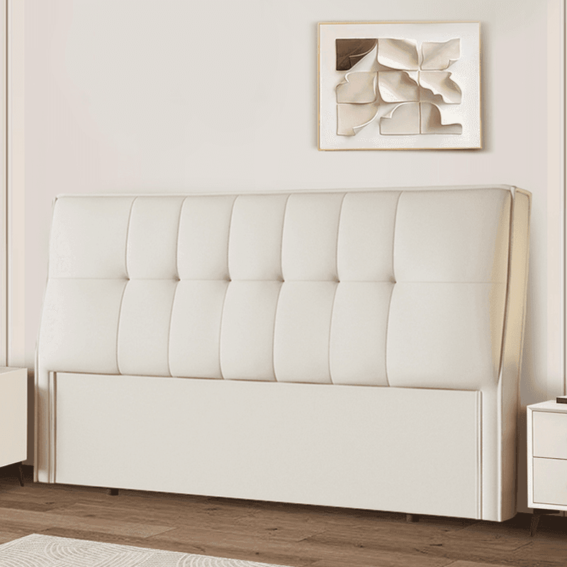 Simplistic Panel Headboard with No Distressing, Piled Tufted Rectangular Design for King/Twin XL/Queen Bed, Sponge Upholstery Fill, Standard Height thumbnail 8