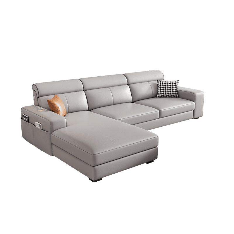 L-Shape/Straight Sofa/Sofa Chaise with USB Port, Left/Horizontal Orientation thumbnail 8