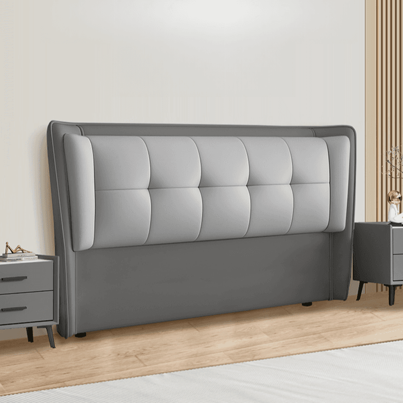 Standard（36-55“） Free-standing Standard Rectangular Full(54"W x 75"L) Stitch-tufted Wingback Headboard with Timber Frame and Sponge Filing thumbnail 9