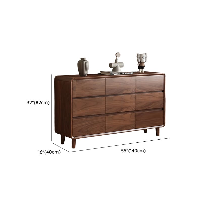 Cocoa Casual Rubberwood Double Dresser/Lingerie Chest with 6/9/5 Drawers Horizontal/Vertical thumbnail 27