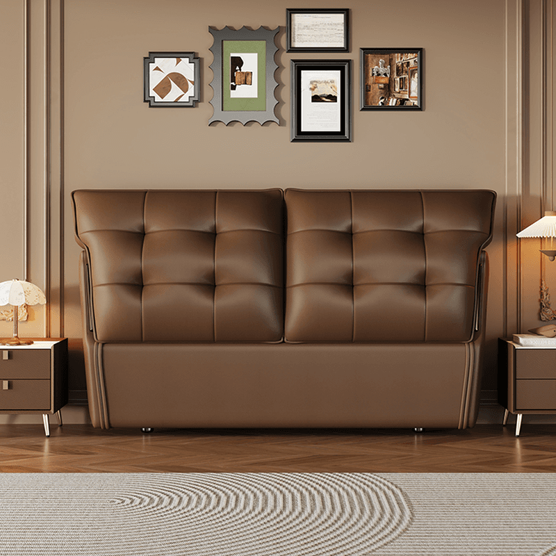 Art Deco Style Panel Headboard with No Distressing, Decorative-stitched Tufting, Rectangle Shape for Queen/Full/Twin XL Bed, Sponge Upholstery Fill, Standard Height thumbnail 8