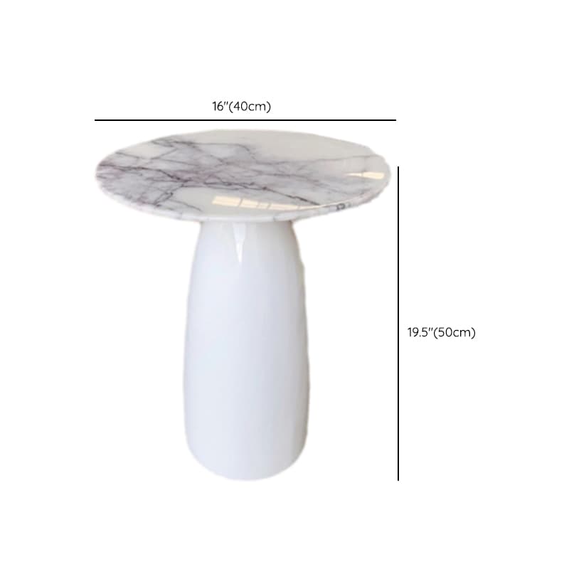 Simple Ink Oval/Rounded Hardened Glass Single Accent Table with Container & Abstract Base thumbnail 19