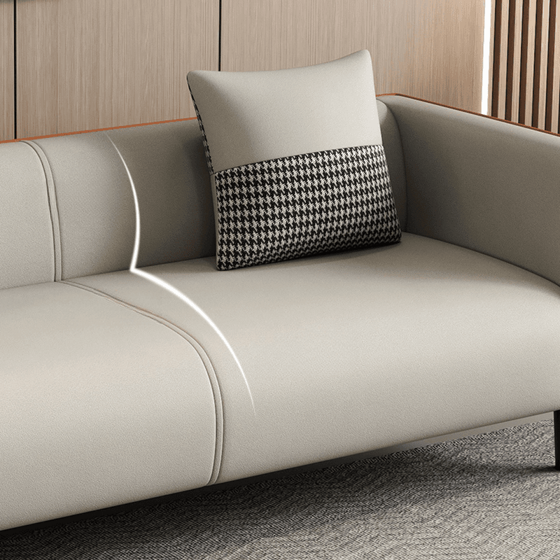 Versatile Standard Sofa/Loveseat/Single Sofa in Synthetic Leather with Grey/Dark Blue/Light Green Upholstery and Arm thumbnail 13
