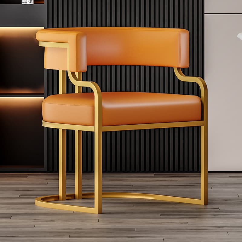 Glam/Casual Alloy Arm Chair with Cushioned Uncovered Back and Armrest thumbnail 12