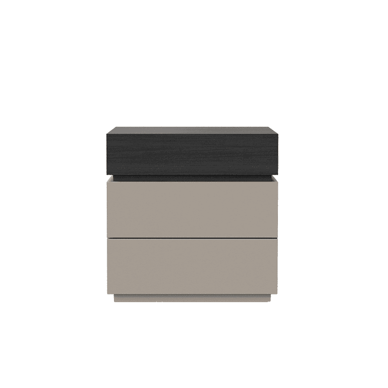 Organic Modern Nightstand With Drawer Organization Featuring 3 Drawers and Particle Board Wood Countertop thumbnail 1