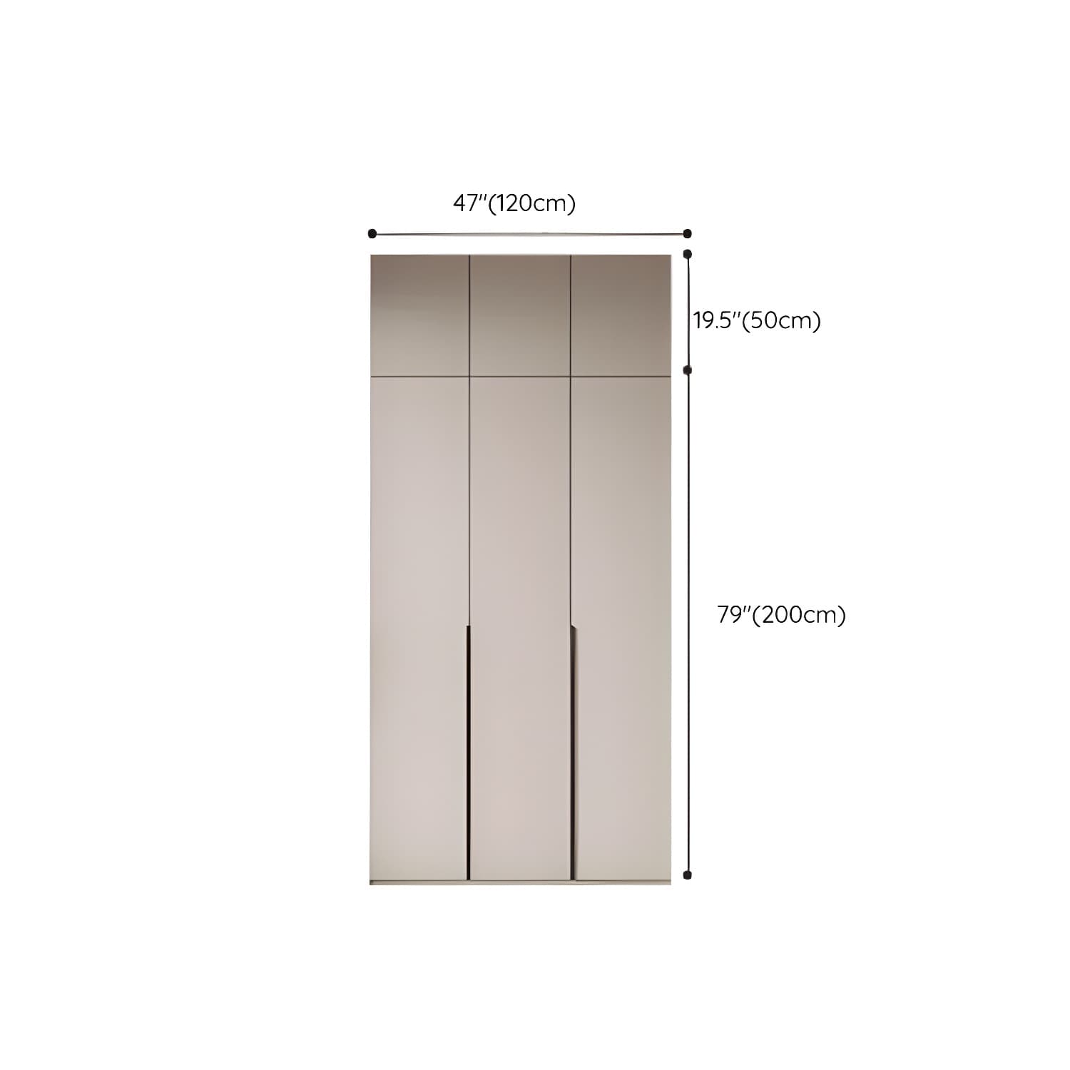 Modern Grey Wood Armoire with Solid Construction and Limited Warranty thumbnail 17