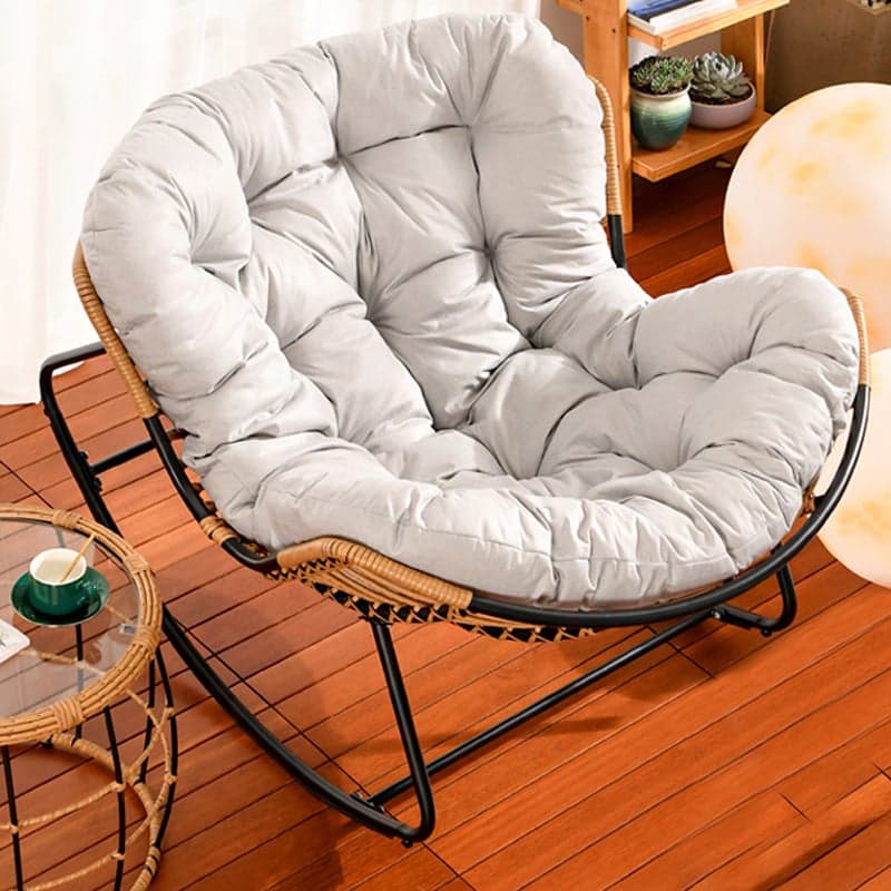 Ergonomic and Stationary Cotton Nursery Recliner with Back thumbnail 2