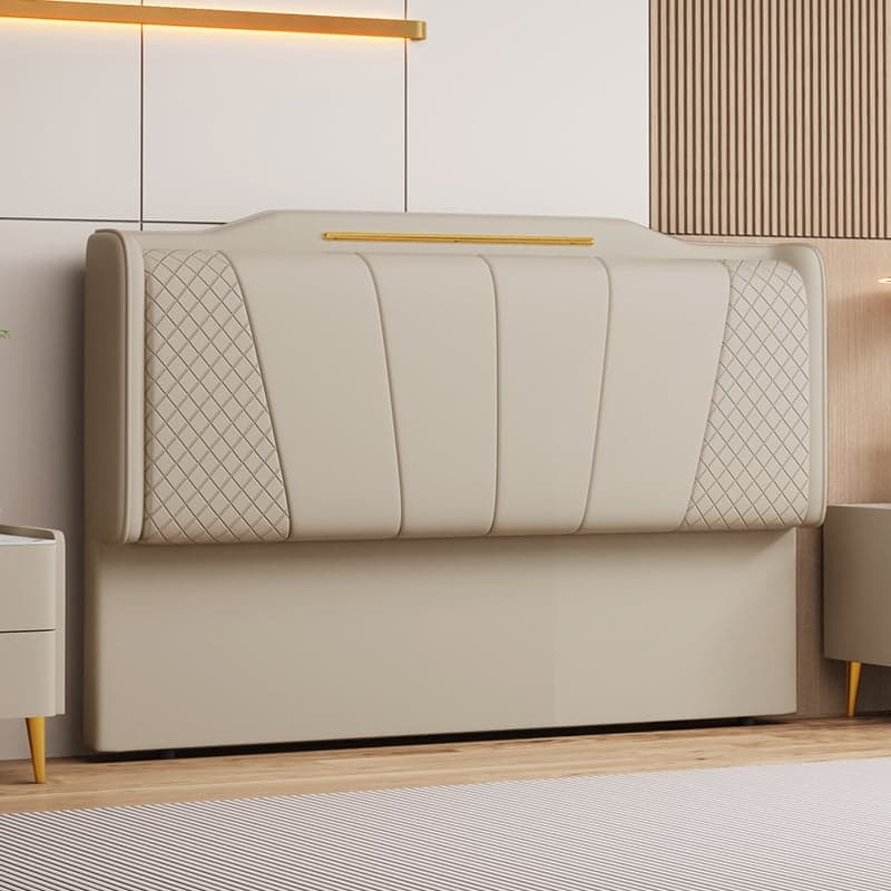 Casual Camelback Wood Panel With Legs & Sponge Cushion for Queen(60"W x 80"L)/Full(54"W x 75"L)/Twin(38"W x 75"L) Bed, Standard（36-55“） thumbnail 1
