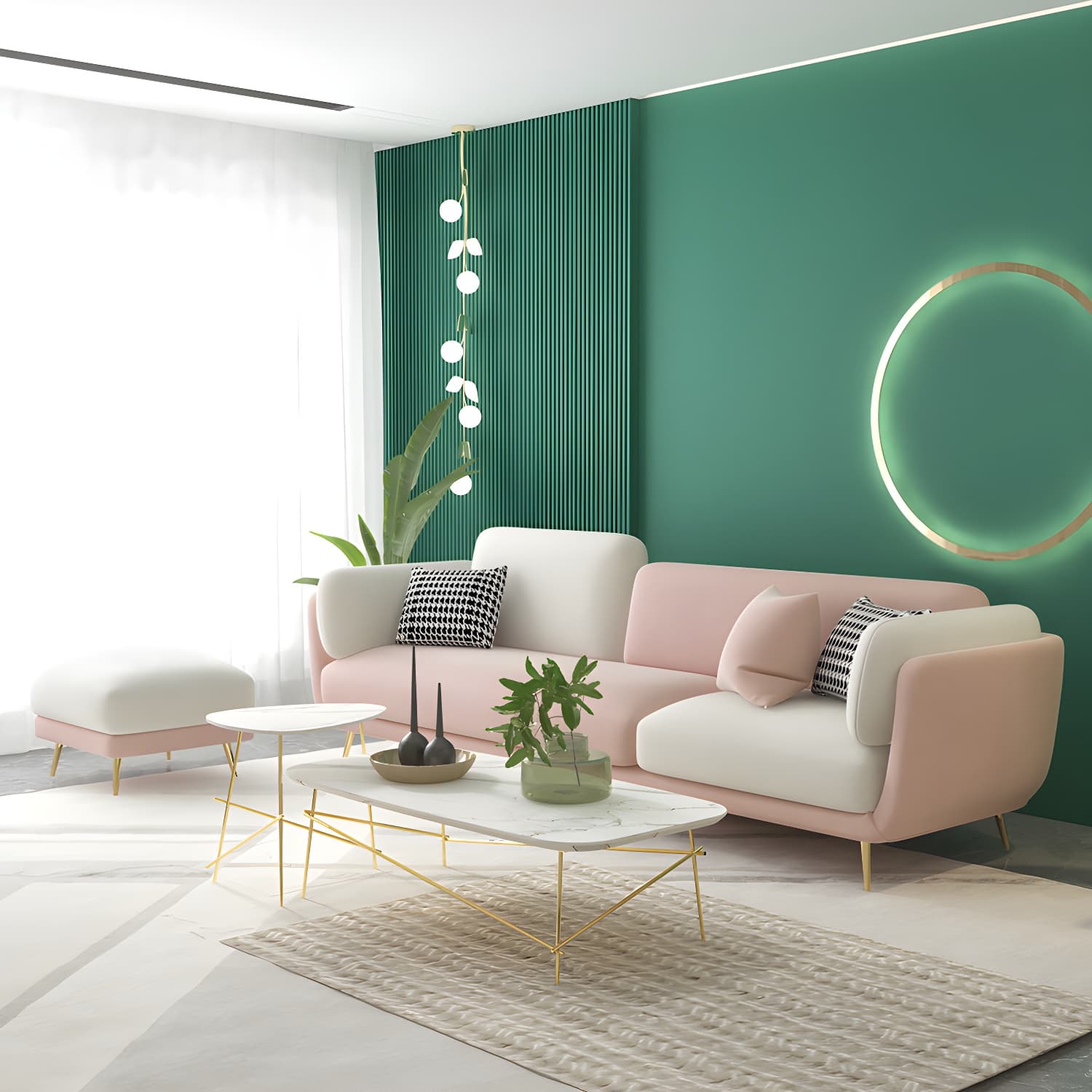 36" High Modern Velvet Square Arm Sofa with 2 Pillows Standard Sofa for Living Room thumbnail 5