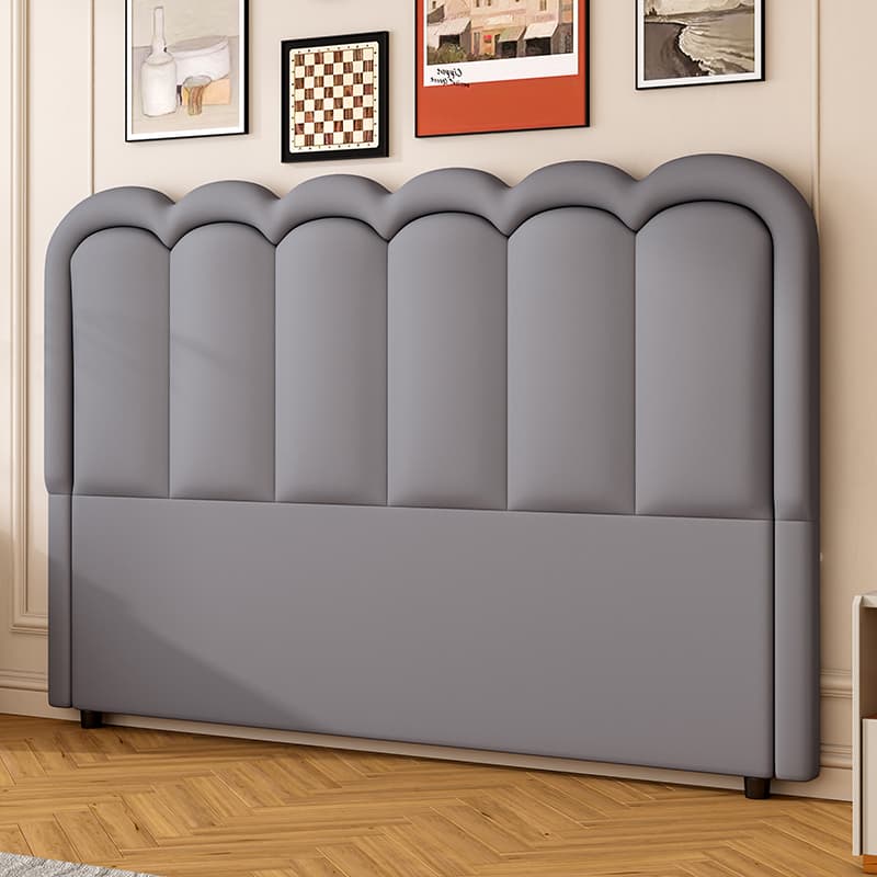 Modish Style Panel Headboard in Pine Wood with No Distressing for King/Queen/Full Bed, Featuring Sponge Upholstery Fill and Free-standing Standard Installation with Standard Height thumbnail 5