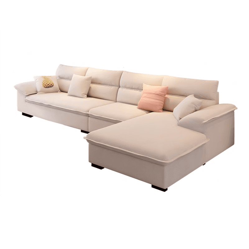 Modern Cotton and Linen L-Shape Sofa Recliner with Concealed Support thumbnail 8
