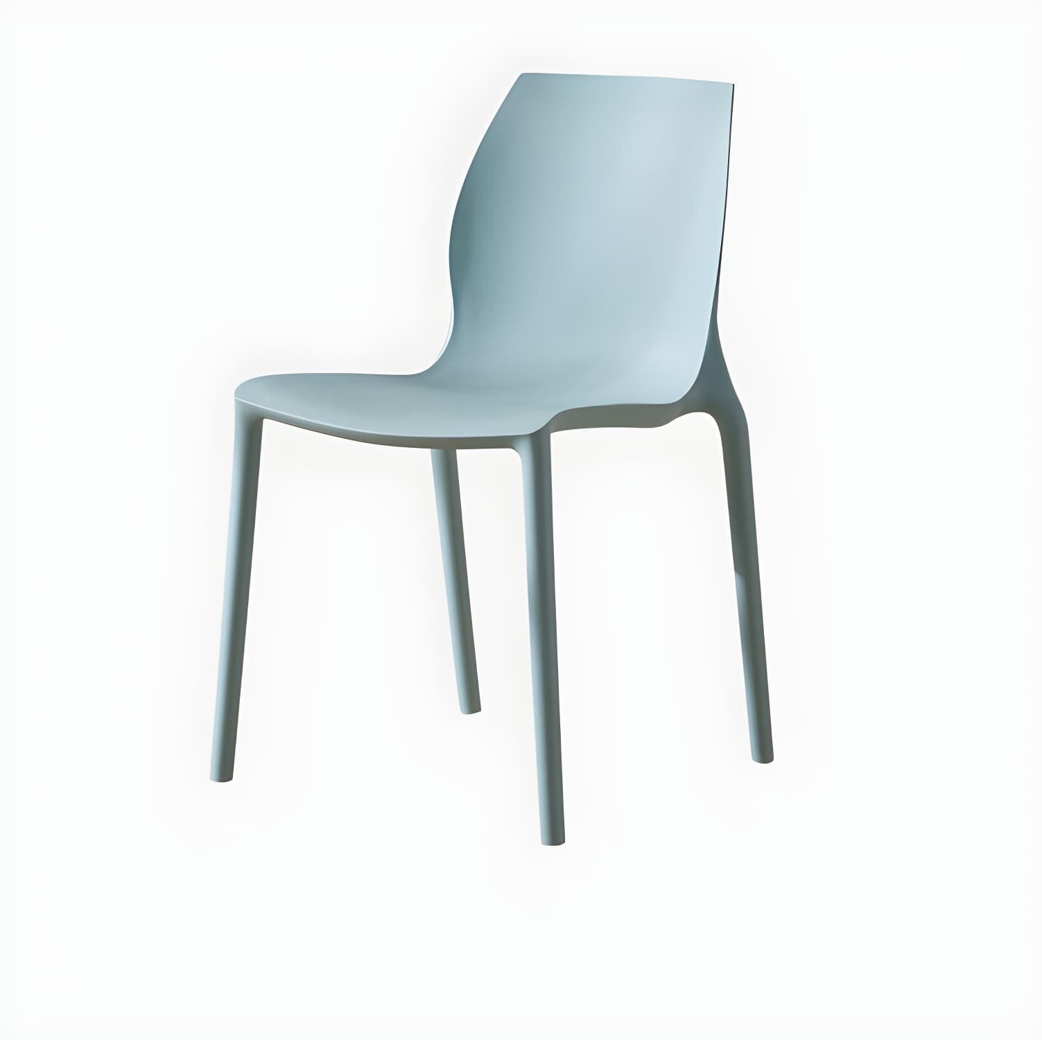 Contemporary Plastic Dining Room Chair Multicolor Stackable Side Chair thumbnail 13