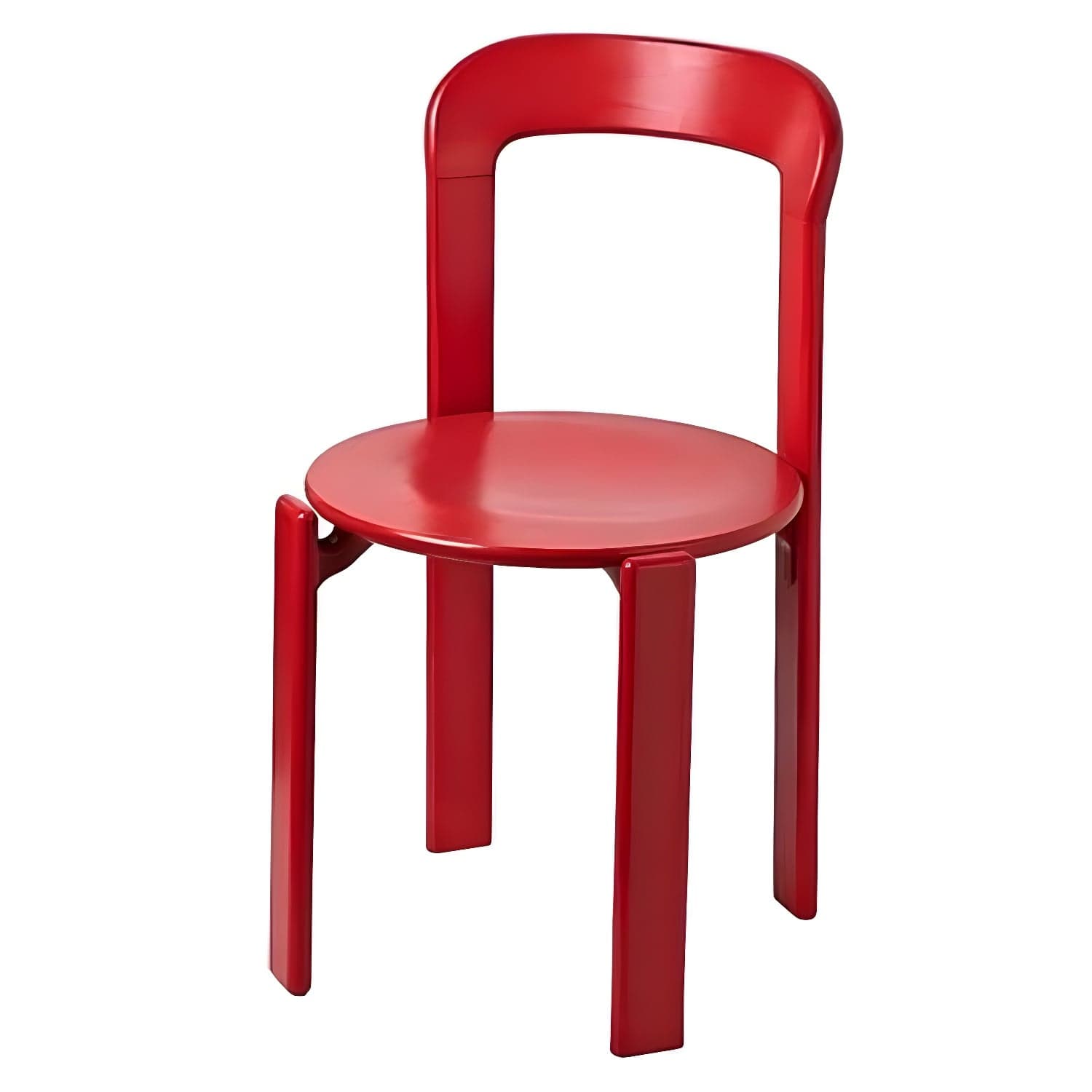 Modern Solid Wood Armless Dining Chairs with Open Back for Kitchen & Dining thumbnail 5