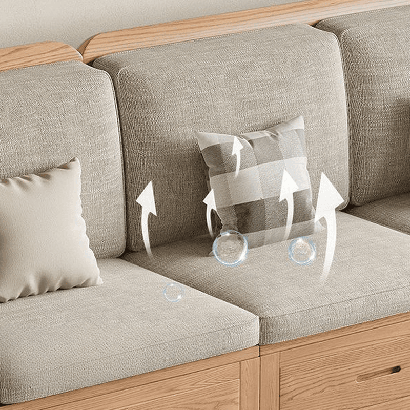 Versatile Straight/L-Shape Sofa/Sofa Recliner in Cotton for 5/Seats 2/1-seater with Drawer Storage and Horizontal/Left Orientation thumbnail 7