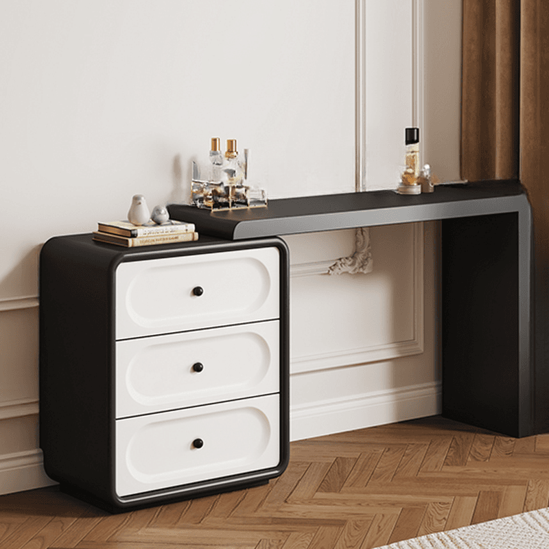 Midnight Black Sleeping Room Makeup Vanity with Scalable Telescopic and Push-Pull thumbnail 4