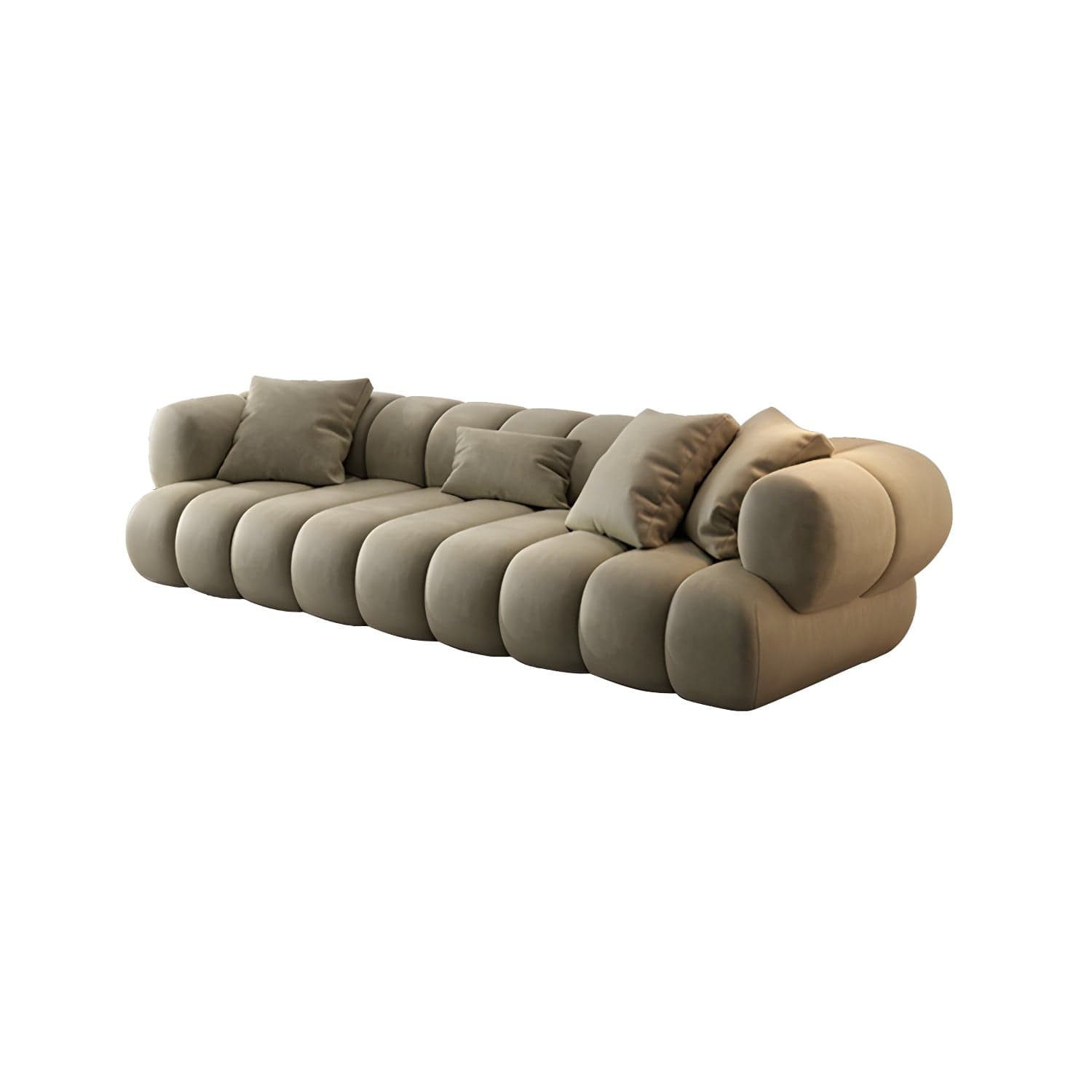 Scandinavian Green Sofa with Tuxedo Arm and Sewn Pillow Back thumbnail 16