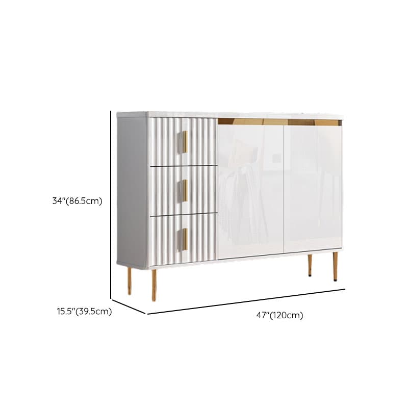 Luxurious Chalk Stone Standard Flooring Sideboard with 3 Doors & Variable Shelf thumbnail 31