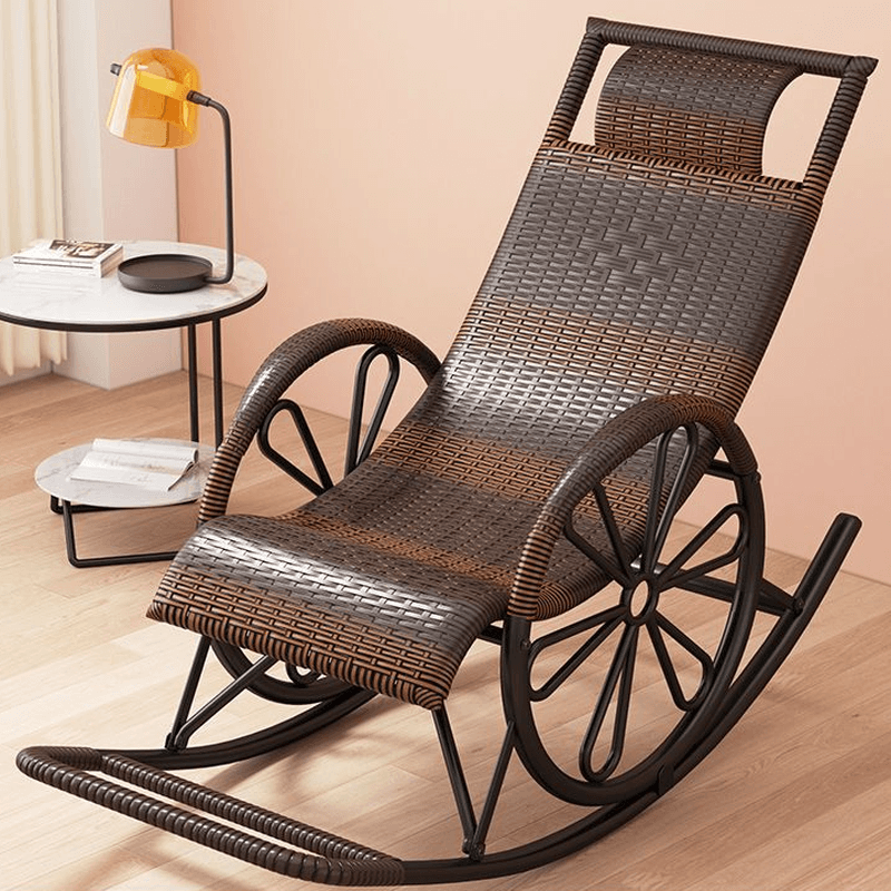 Craftsman Cane Porch Rocker with Round Arm thumbnail 9