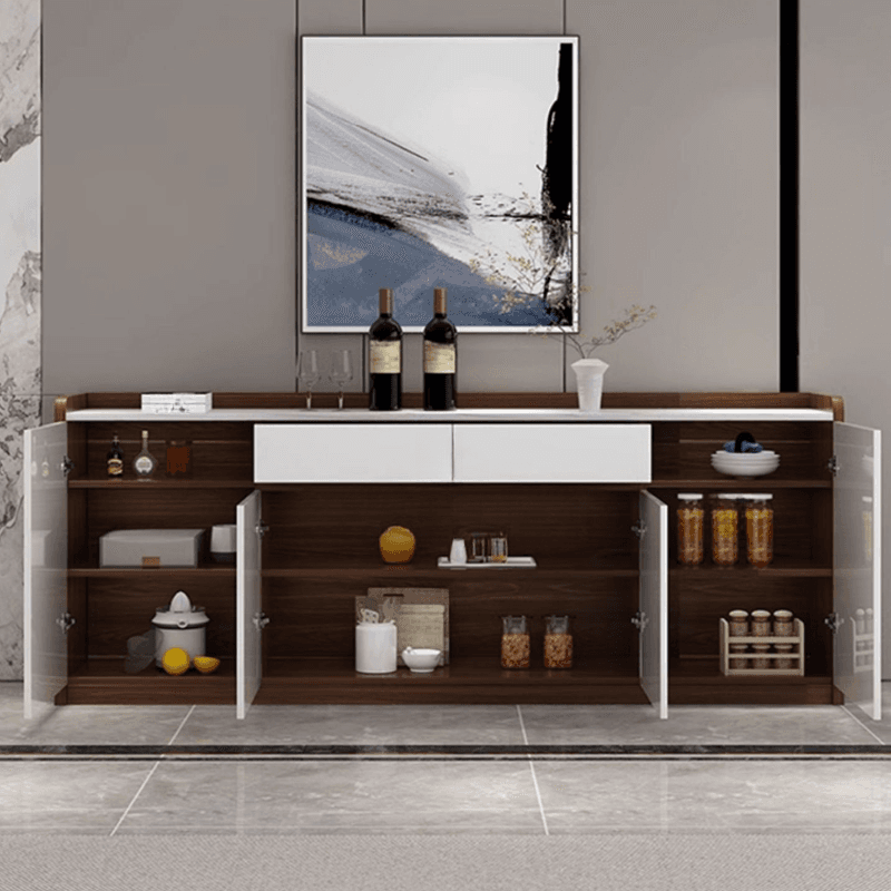 Self-supporting Sintered Stone Sideboard, Adjustable Shelf & Larder, 3 Drawers/2 Drawers, 5 Doors/4 Doors/3 Doors, Standard thumbnail 6