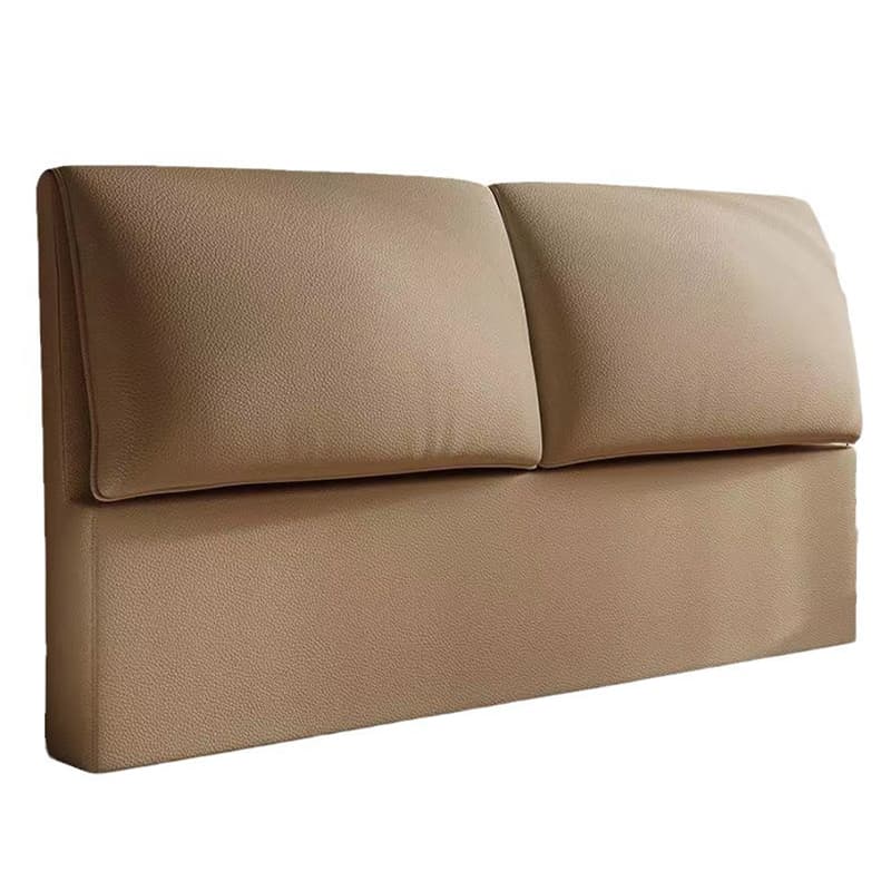 Trendy Panel Headboard in Natural Wood with No Distressing, Rectangle Shape for King/Queen/Full Bed, Cotton Upholstery, Standard Height thumbnail 7