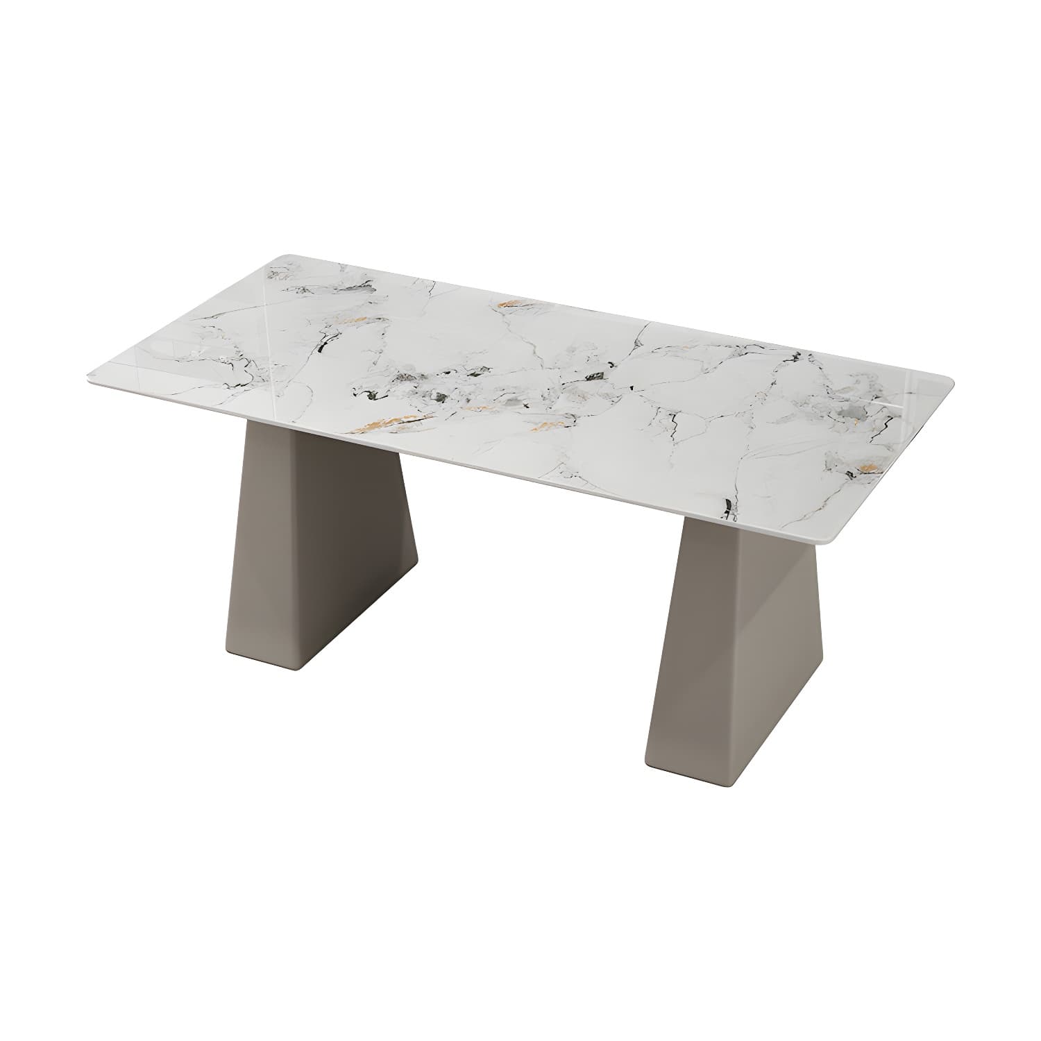 Modern Style Dining Set 1/5/7 Pieces Rectangle Stone Dining Table for Dining Room Kitchen thumbnail 5