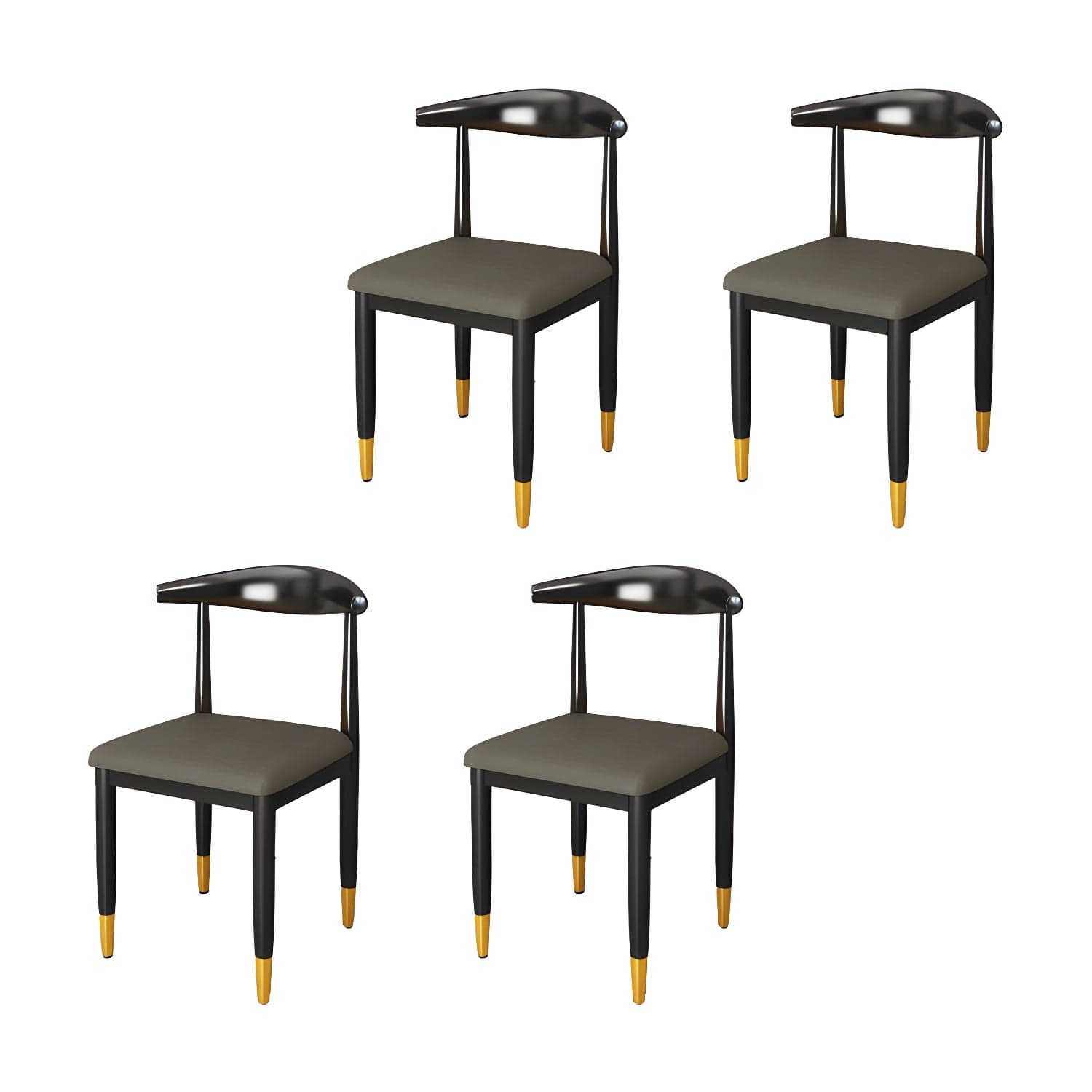 Indoor Open Back Dining Chair Industrial Upholstered Armless Chair thumbnail 6