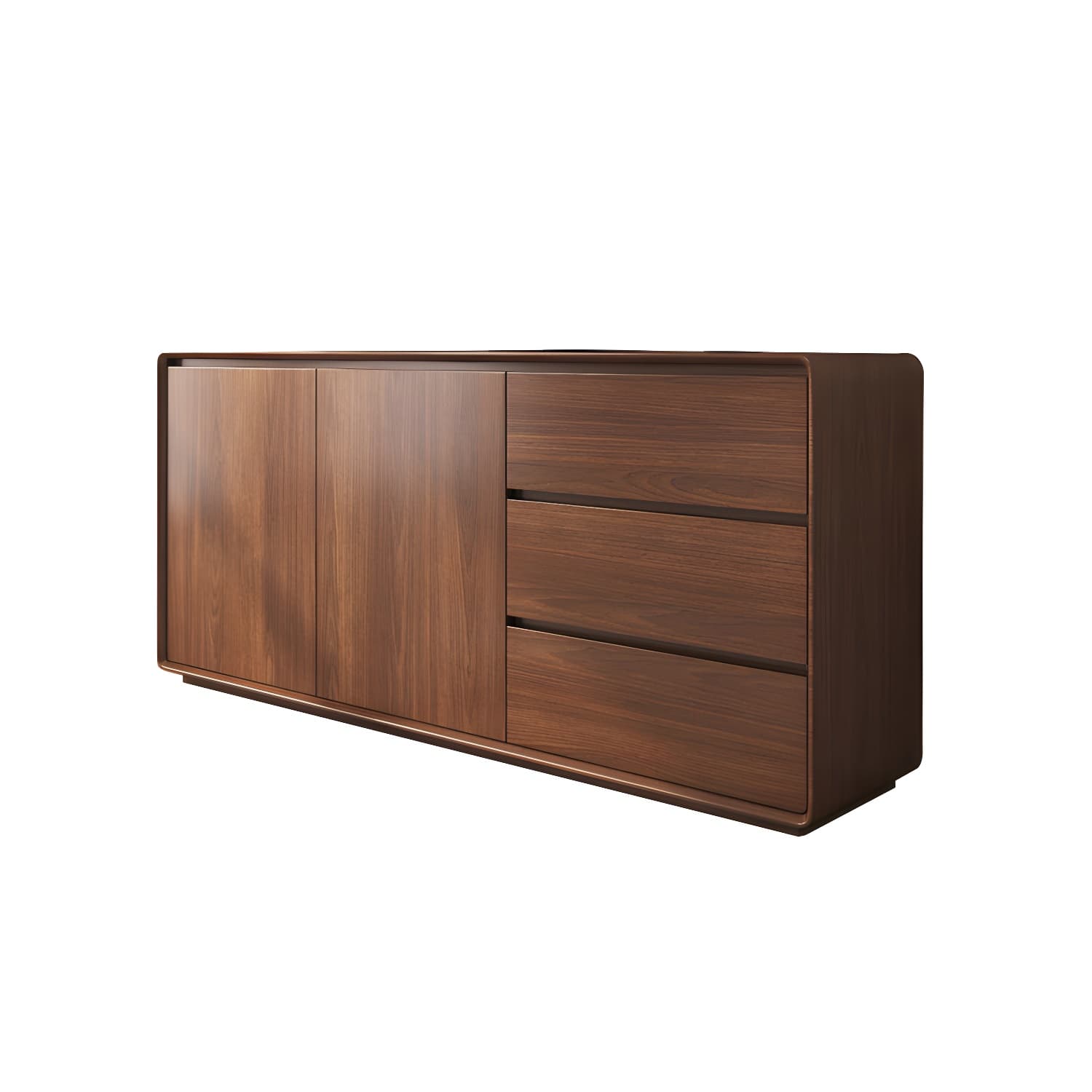 Modern and Contemporary Credenza Wood Dining Buffet with Cabinets and Drawers thumbnail 4