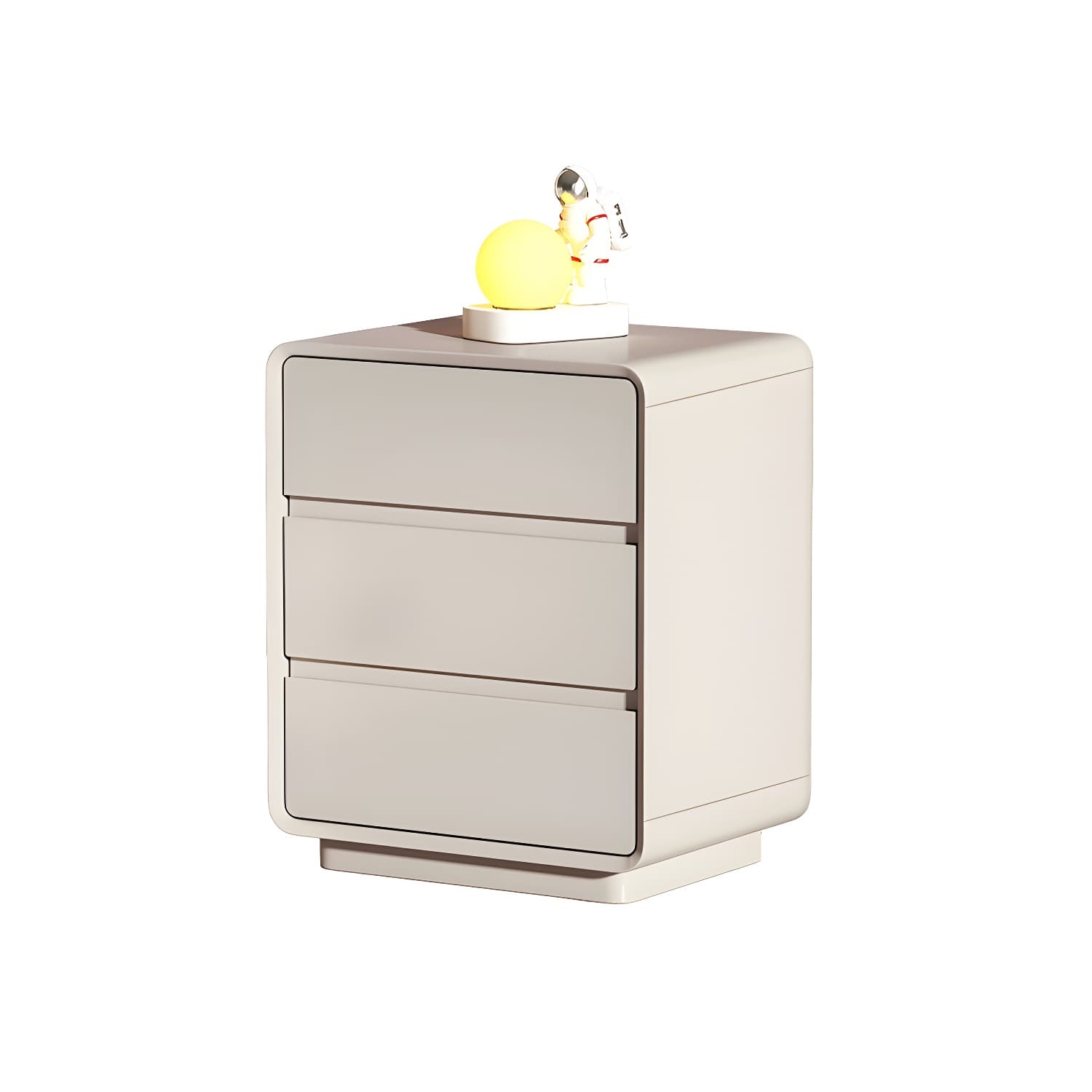 Modern Pine Wood Bedside Cabinet with 3 Drawers in Standard Height thumbnail 8