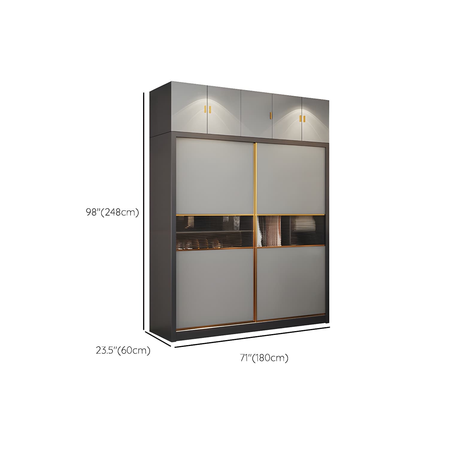Modern Wood Freestanding Wardrobe Soft Close Drawer and Doors Wardrobe thumbnail 24