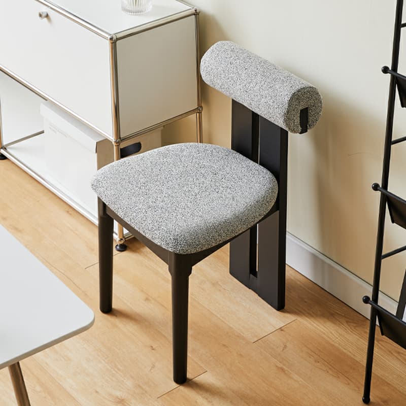 Stable Slat Back Upholstered/Faux Leather/Velour Armless Chair with Wood Legs in a Minimalist Style thumbnail 8