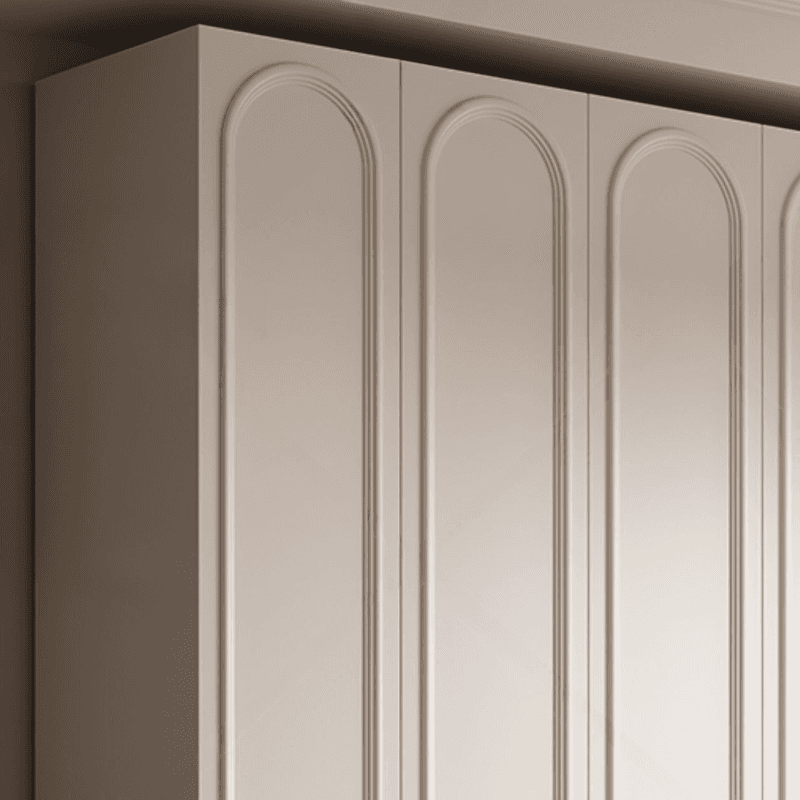 White Casual Wood Independent Armoire Cabinet with Soft Close Drawer, Soft Close Door, and Interior Shelves thumbnail 4