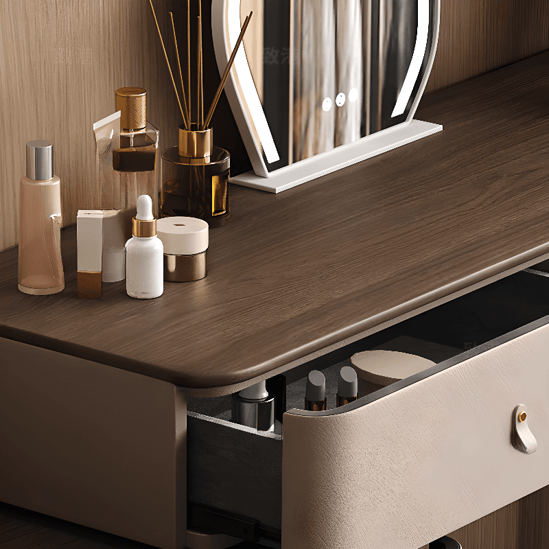 Tan Vanity Set with Scalable Telescopic and Push-Pull Features thumbnail 5